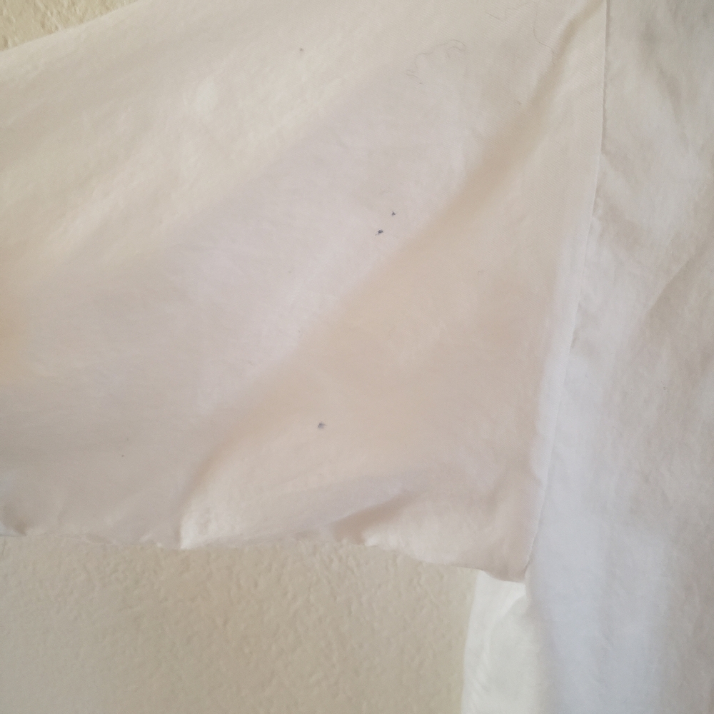 Everlane‎ Collarless White Button-Up Blouse 00 - Picture 5 of 9